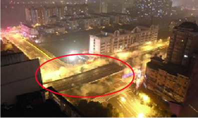 江蘇省南京市城西高架橋爆破案例